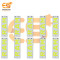 3V to 5V 3 COB LED (RAM) White Color Hard Strip Bight Bulb Aluminum Plate Pack of 10